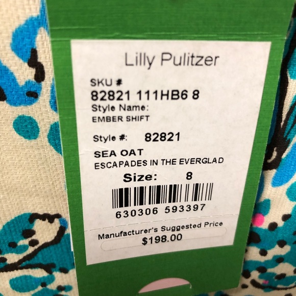 Lilly Pulitzer Ember Sea Oats Ember Shift Dress - Picture 6 of 6